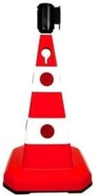 Resim Hayat Trafik - Ultra Kedi Gözlü Trafik Konisi Ağırlıklı 60 cm Trafik Dubası 