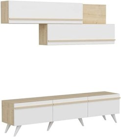 Resim TV Ünitesi Asil Beyaz Safir Meşe 180 cm 