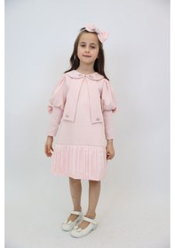 Resim Xo Kids Kız Çocuk Elbise 1-6 Yaş 2901 Somon 