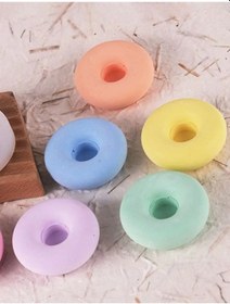 Resim Donut Şamdan Mumluk Beton 