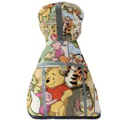 Resim Disney Baskılı Köpek Yağmurluğu Polyester Pet Ceketi Makinede Yıkanabilir Ayarlanabilir Omuz Askısı Küçük Köpek Uygun 