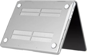 Resim Apple Macbook Air 13.3inç 2020 A2179 ile uyumlu Kılıf Kristal Ön Arka Şeffaf Kapak TD Renksiz 