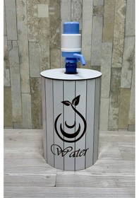 Resim Yeni Dekoratif Damacana-gizleme-saklama-kutusu-dolabı-kılıfı-bezi-işlemeli Beyaz 