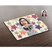 Resim Kişiye Özel Canım Annem Karikatürlü Ahşap Puzzle-1 