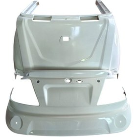 Resim 3 Tekerlekli Elektrikli Motor Arka Orta Grenaj Takımı Beyaz 
