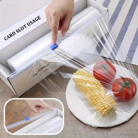 Resim 1/2 adet Kaydırılabilir Kesici, Taze Tutma Filmi Kesici, Plastik Kesme Kutusu, Kesme Şeridi, Takılabilir Kaydırılabilir Bıçak, Dilimleyici, Evde Basit Kesme, Ev Mutfak ve Restoran İçin, Mutfak Düzenleyicileri ve Depolama, Mutfak Aksesuarları 