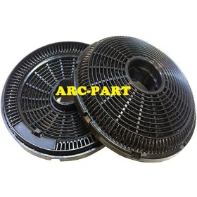 Resim ARC-PART Silverline 3450 W6 Beyaz Davlumbaz Karbon Filtre - 1 Takım (2 Adet) 