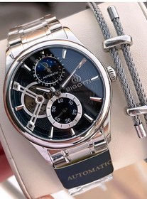 Resim Bigotti Otomatik Ve Kurmalı Çelik Karatma Ve Renk Atma Yapmaz 5 Atm Erkek Kol Saati Ebg.10683.2 Gümüş 