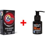 Resim Fiesta Çilekli Prezervatif + Best Man Jel 55ML. 