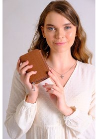 Resim Kadin Cuzdan Kartlik Fermuarli Cuzdan Kahve Taba Camel Vizon-92 Just Polo 1002-store 