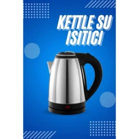 Resim Aydogan's Elektrikli Paslanmaz Çelik Su Isıtcı Çelik Kettle 1.8 Lt. Uzun Ömürlü 