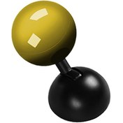 Resim Symbee Zinc Alloy Araba Başlatma Düğmesi Rocker, Yüksek Sıcaklık Fırın Boyası, Dayanıklı Ve Şık, 41mm Taban, Kolay Kurulum - Sarı 