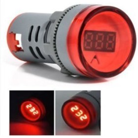 Resim LEDONLİNE Kırmızı Pano Tipi Voltmetre Sinyal Lambası Ac 220v 60v-500v Ölçüm 