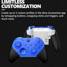Resim Xbox Elite Series 2 Core Wireless Gaming Controller – Blue Series X|S, One, Windows PC, Android, and iOS 