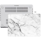 Resim Macbook Pro Kılıf 13 İnç Mermer11nl Eski Hdmı'lı Model 2012-2015 A1425 A1502 İle Uyumlu R-08 