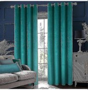 Resim Kalın Isı Yalıtımlı Lüks Karartma Perdeleri Oturma Odası Perdeleri G 39x Y 55 100cm 140cm Yeşil 
