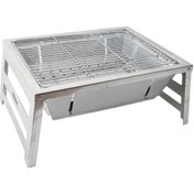 Resim Nurgaz Krom Katlanır Mangal 