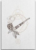 Resim Kızılderili Piposu Ahşap Tablo 4mm 