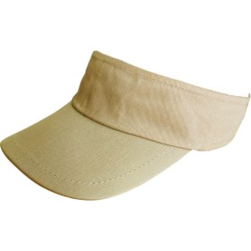 Resim SYT Vizör Şapka Sporcu Koşu Tenis Şapkası Bej 