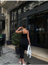 Resim Havens Siyah Triko Midi Elbise Siyah 