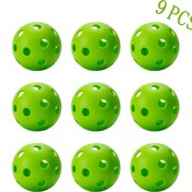 Resim 9'lu Paket Yüksek Kaliteli 26 Delikli İç Mekan Pickleball Topları - Dayanıklı Plastik, Dokulu Tutuş için Daha İyi Kontrol, Çok Renk Seçenekleri (Koyu Mavi/Tutuş Yeşili) - Başlangıç Eğitim ve Tatil Hediyeleri için İdeal (Cadılar Bayramı, Noel, Şükran Günü, Babalar Günü), Perfore Tasarım, Uzun Ömürlü Spor Ekipmanı, Oyun Malzemeleri, Aile Aktiviteleri 
