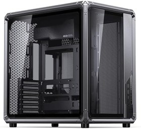 Resim Jonsbo X400 Orta Kule ATX PC Kasası, Temperli Camlı Arka Bağlantı Desteği, 13 Fan ve 360 mm Radyatör için Alan - Gri 