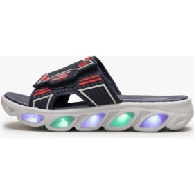 Resim Skechers Hypno-Splash-Sernox Unisex Sandals Cırtlı Işıklı Çocuk Terlik Lacivert 