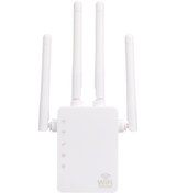 Resim Mufunye 1200mbps Çift Bantlı Wifi Genişletici - 4 Antenli, Çift Ağ Portlu, Sinyal Güçlendirici, Amerika Standartı 