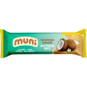 Resim MUNİ Hindistan Cevizli Yer Fıstığı Barı 40g 