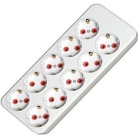 Resim Ayka 10'lu Klemensli Topraklı Grup Priz 