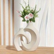 Resim 2 adet, Modern Minimalist Yaratıcı Embrace Plastik Vazo Süs Oturma Odası Giriş TV Dolabı Dekorasyon Vazo Seti Ev Vazo Dekoratif Şişe 