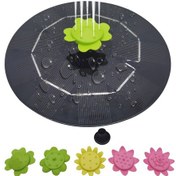 Resim Geeksen Güneş Enerjili Süzülür Petal Fontaine - 9 Farklı Nozzle, 5v/3w, Su Döngüsü Ve Oksijen, Bahçe/üçgen Havuzlar İçin 