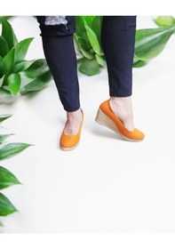 Resim Kadın Yazlık Dolgu Topuklu Rahat Ayakkabı Turuncu 