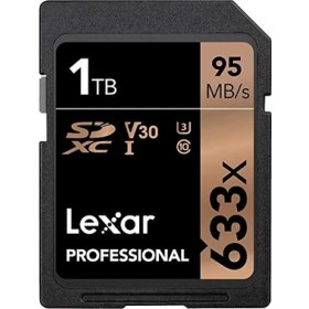 Resim Lexar Professional 633X Sd Kart 1 Tb, Sdxc Uhs-I Bellek Kartı, 95 Mb/s'ye Kadar Okuma, Dslr Orta Sınıf, Hd Video Kameralar, 3D Kameralar Için (LSD1TCB633) 
