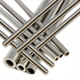 Resim 1 adet 304 Paslanmaz Çelik Hollow Yuvarlak Çubuk, Cilalı Yüzey, Dikişsiz Düz Tüp Kapilyer, 500mm Uzunluk 