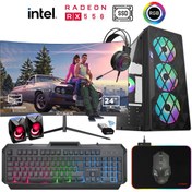 Resim XASER Xsr938 I5 3470 16gb Ram 1tb Ssd 4gb Rx550 24" 100hz Curved Masaüstü Oyuncu Bilgisayarı 