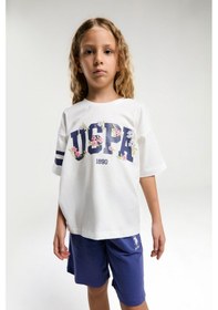 Resim U.s. Polo Assn. Kız Çocuk Beyaz Bermuda Takım Us2070 Beyaz 