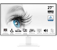 Resim MSI 27 MSI PRO MP273AW 1920x1080 FHD FLAT IPS 100HZ ANTI-GLARE BEYAZ MONITOR MSI 27 MSI PRO MP273AW 1920x1080 (FHD) FLAT IPS 100HZ ANTI-GLARE BEYAZ MONITOR