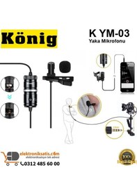 Resim König K Ym 03 Yaka Mikrofonu 