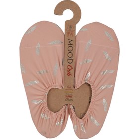 Resim Mood Club Pembe Çiçek Deniz Ayakkabısı ve Kaydırmaz Havuz Patiği - Çok Renkli / 33-35 