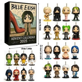 Resim Billie Eilish Advent Takvimi Kör Kutu Noel Hediyesi 