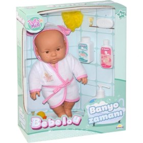 Resim Motto Ticaret 030031 Nessiworldman, Bebelou Banyo Zamanı Bebek Seti, 35 cm / +3 Yaş 