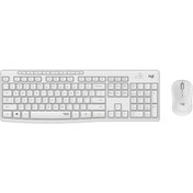 Resim Logitech MK295 Kablosuz Sessiz Klavye Mouse Set 920-010089 Beyaz 
