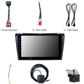 Resim demirusta Mazda 3 2004-2009 Uyumlu Carplay+and.auto Navigasyon Dvd Usb Bt Kamera 