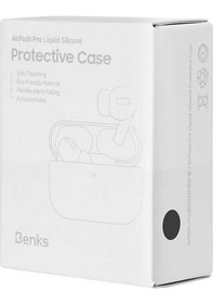 Resim Apple Uyumlu AirPods Pro Kılıf Benks Liquid Silikon ZORE-218554 Gri 