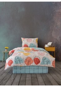 Resim Cozy Home Tek Kişilik Lastikli Çarşaflı Nevresim Takımı Modern Mint 