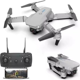 Resim E88 4K Hd Çift Kameralı Drone App Kontrol Wifi Li Katlanabilir 