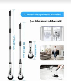 Resim Parmend Life Elektrikli temizleme aleti 9 farklı başlık + Yedek başlık - Halı, Koltuk, Mutfak temizliği 