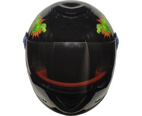 Resim Mts Full Face Motosiklet Çocuk Kaskı K4 Dino Black 