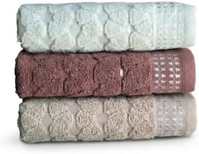 Resim 50x90 Microcotton El Havlusu 3’lü Set -%100 Pamuk, Ultra Yumuşak Tuşe, Dayanıklı ve Hızlı Kuruyan Havlu 